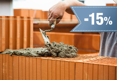 15% rabatu na materiały do wykończenia wnętrz