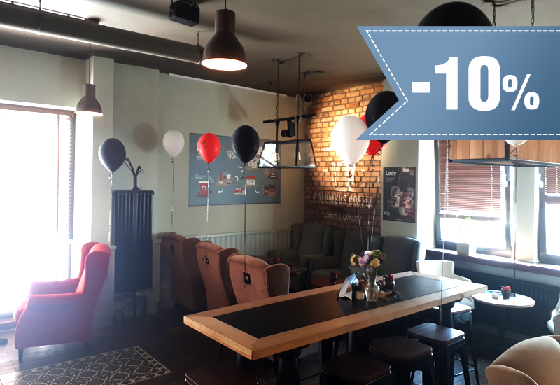 10% rabatu na całe menu
