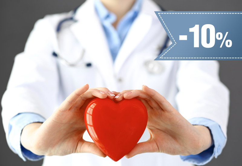 10% rabatu na badania i zabiegi kardiologiczne