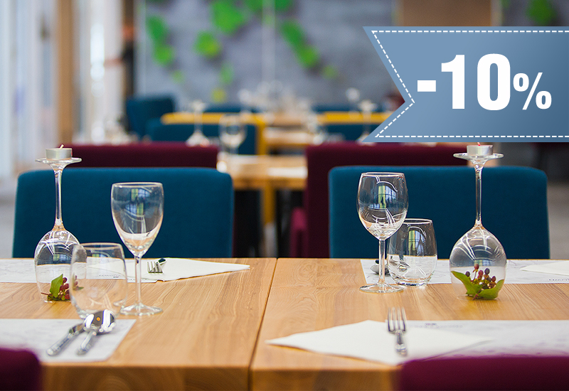10% rabatu na całe menu