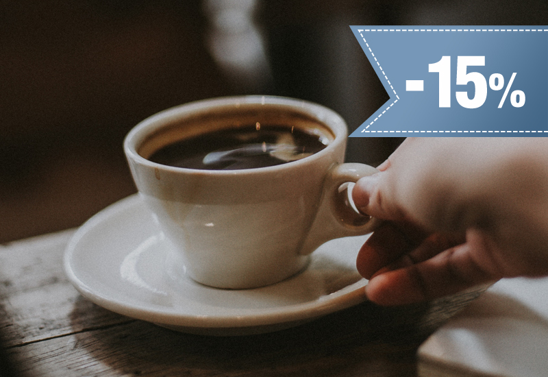 15% rabatu na zestaw kawa + ciasto