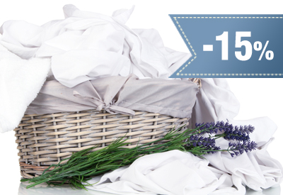 15% rabatu na pranie pościeli wełnianej, koców, kołder i poduszek