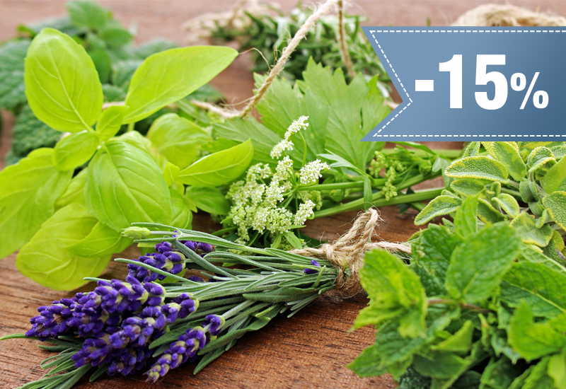 15% rabatu na wybrane produkty