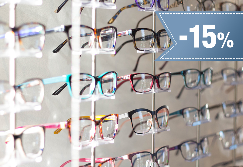 15% rabatu na okulary