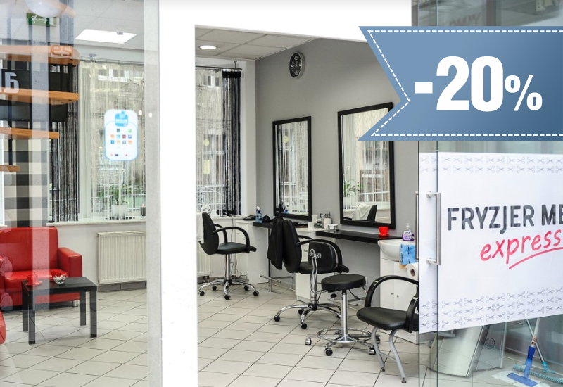 20% rabatu na usługi fryzjerskie