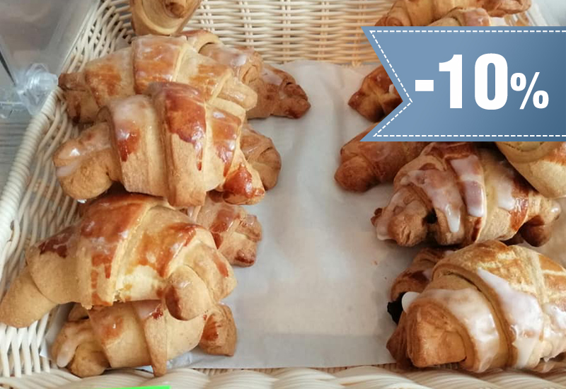 10% rabatu na rogale i drożdżowe wypieki