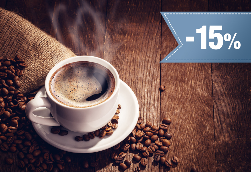 15% rabatu na całe menu