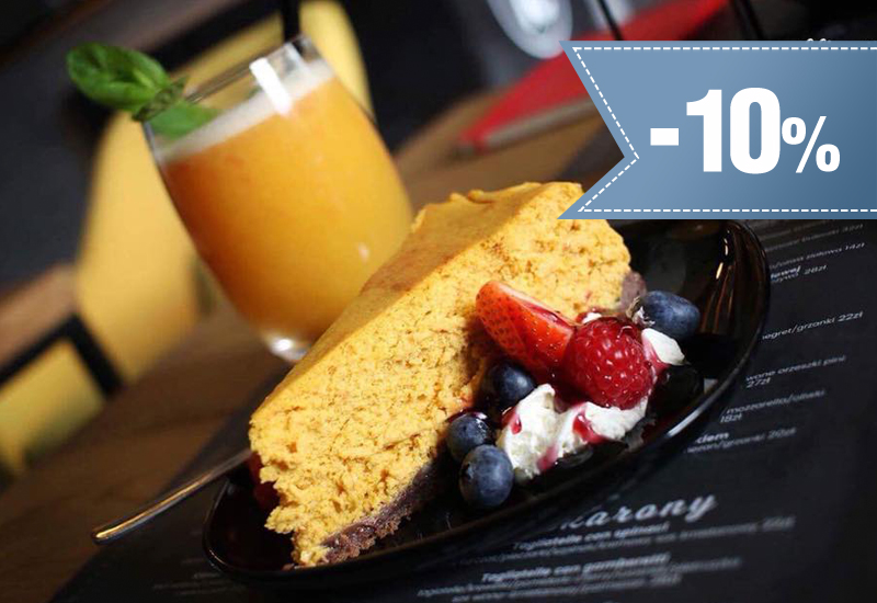 10% rabatu na całe menu