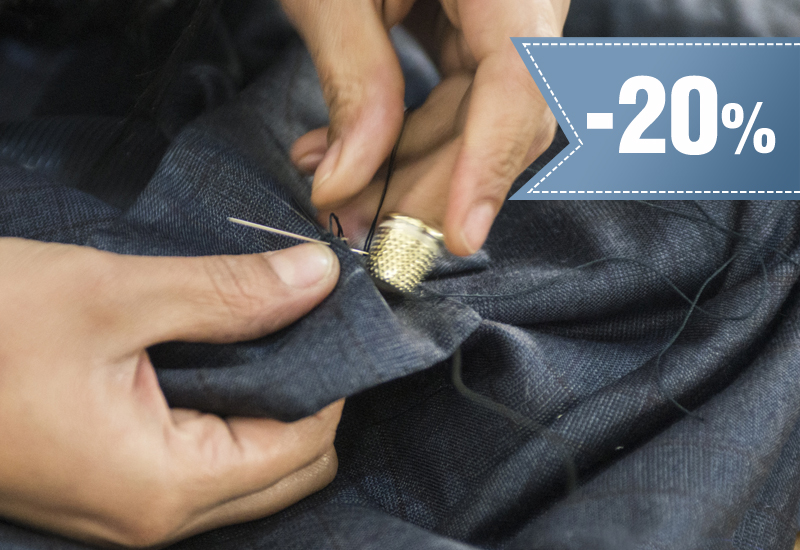 20% rabatu na przeróbki krawieckie
